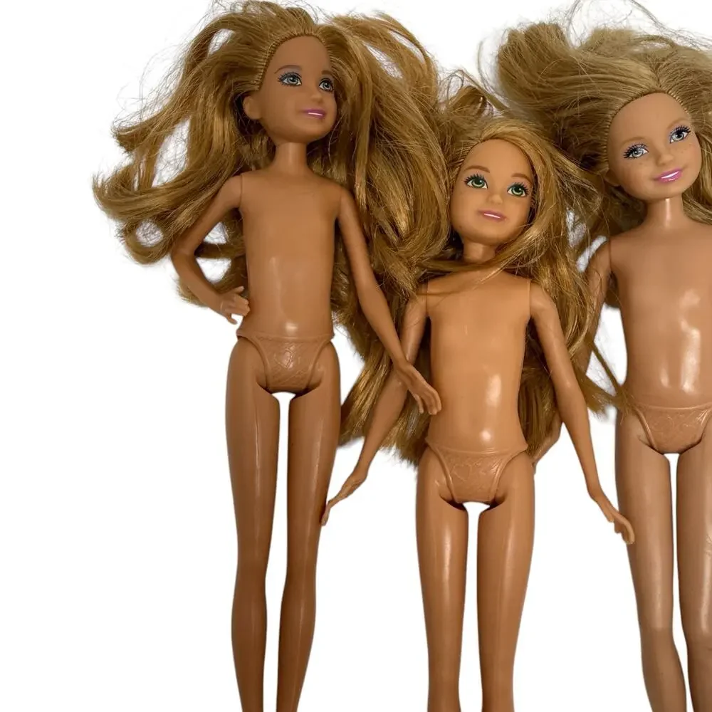 Barbie Mattel Stacie Chelsea 2010 2013 Nude Dolls LOT Of‎ Four Dolls